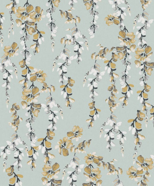 Masureel Tapete Blumen Grün - 53 cm x 10.05 m - 631955
