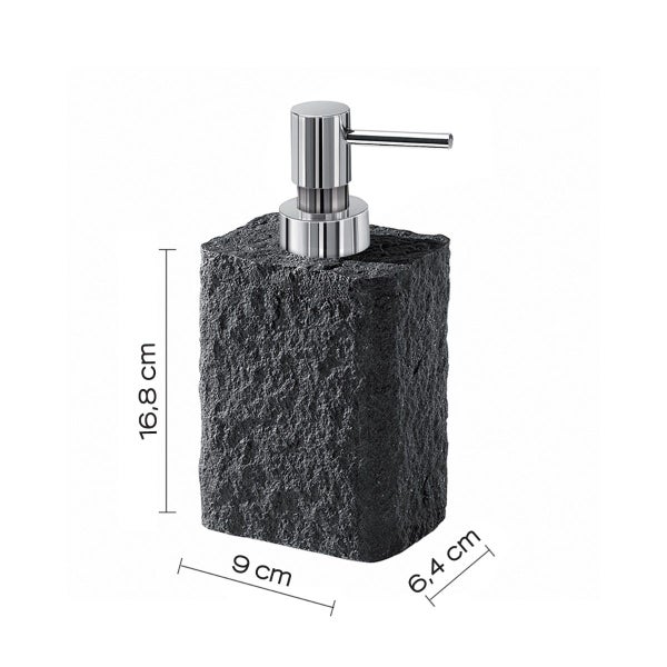 Harz- Seifenspender in rechteckiger Form, 360ml | Gelso