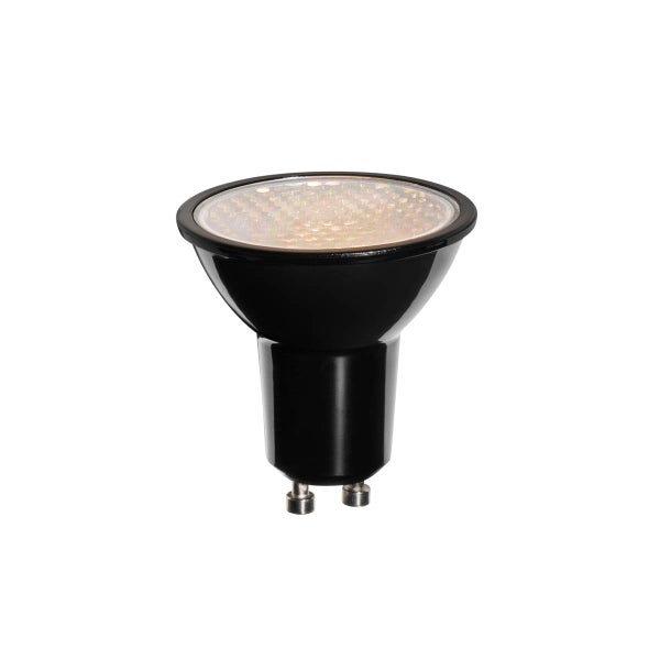 LED-Reflektorlampe GU10 in Schwarz.