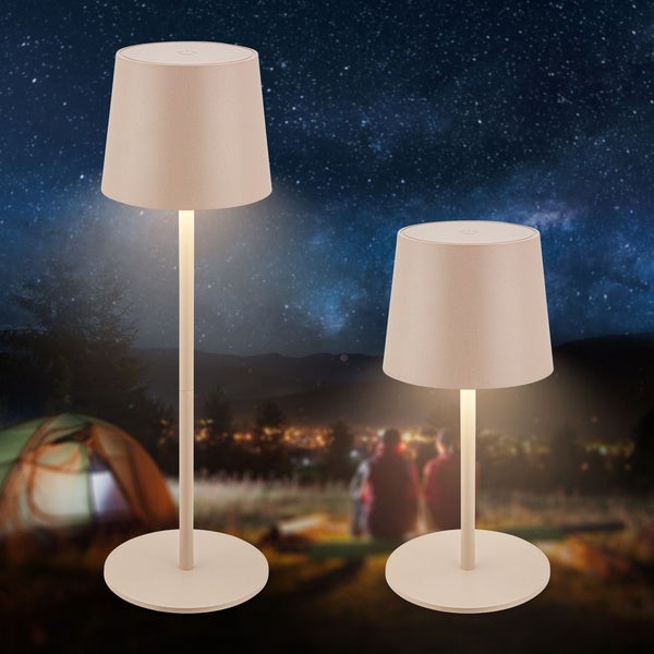 LED Tischlampe Akku LED Tischleuchte Dimmbar Kabellos Touch Aussen/Innen