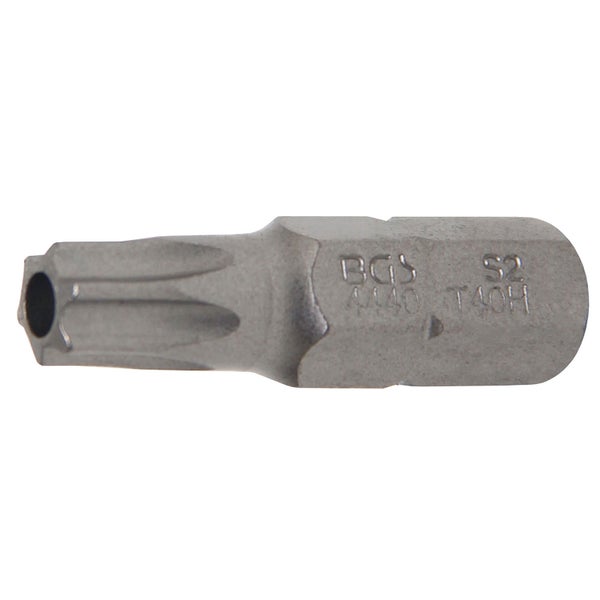 BGS Bit Antrieb Außensechskant 8 mm (5/16) T-Profil (für Torx) mit Bohrung T40 - 4440