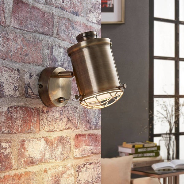 Lindby LED Deckenlampe Ebbi (Modern) in Bronze aus Metall (1 flammig, E14) - Deckenleuchte Wandleuchte Strahler Spot Lampe Wohnzimmerleuchte