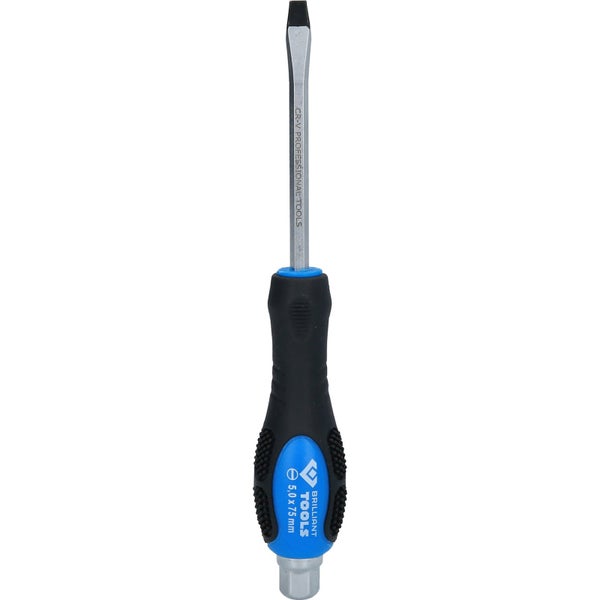 BRILLIANT TOOLS Schraubendreher Schlitz mit Schlagkappe 5,0 mm - BT034802