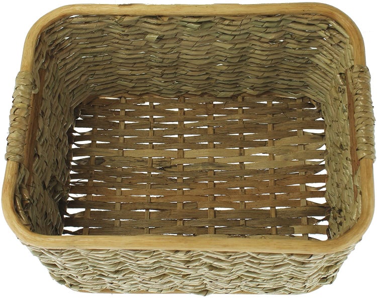 Aufbewahrungskorb aus Rattan 33x25x19 cm, Schrankkorb, Regalkorb, Flechtkorb