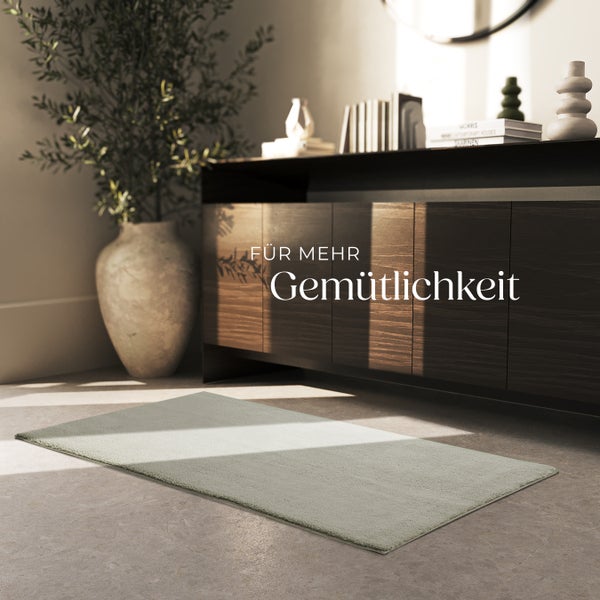 Kurzflorteppich tectake rutschfeste Unterseite verschiedene Größen und Farben 80 x 150 cm