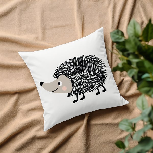 Kuschelkissen, Kissenhülle, Kissenbezug Kindermotiv Igel PI10898_40x40cm