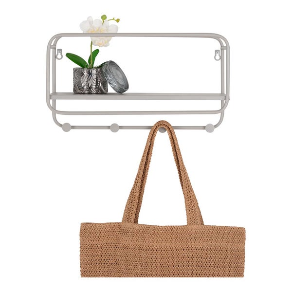 Feira Wandgarderobe grau. 45 X 15 X 25 cm