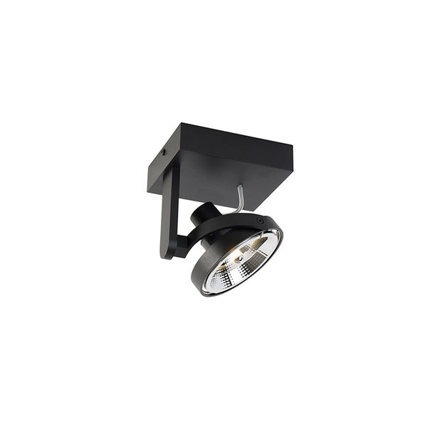 Schwarzer Deckenstrahler für Innenräume
