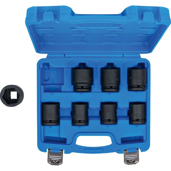 BGS Kraft-Steckschlüssel-Einsatz-Satz Antrieb Innenvierkant 20 mm (3/4) SW 22 - 38 mm 8tlg. - 5240