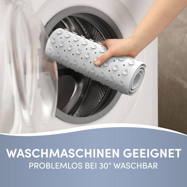 avakido® Duschmatte rutschfest Kinder - 100% BPA frei Inklusive 2 Haken zum Trocknen - Antirutschmatte, Duscheinlage - schimmelresistent & maschinenwaschbar