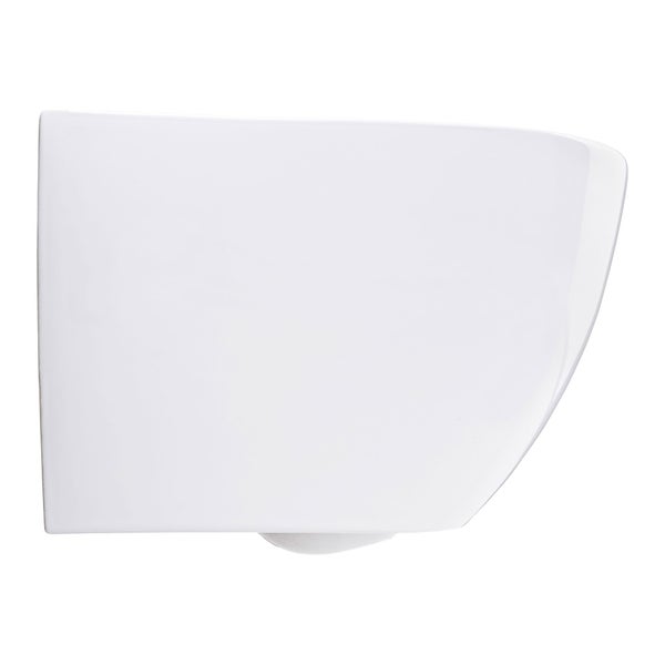 SCHÖNER WOHNEN-Kollektion Wand-WC ANTUS, Weiß, spülrandlose Keramik hänge Toilette, Abgang waagerecht