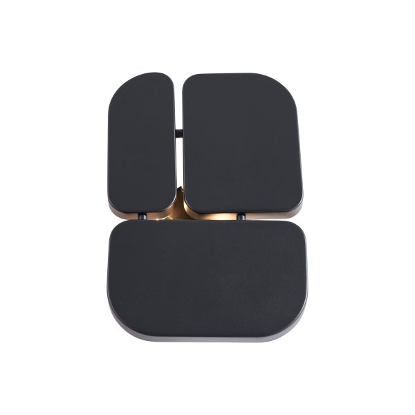 Schwarze Innenwandleuchte mit LED-Beleuchtung