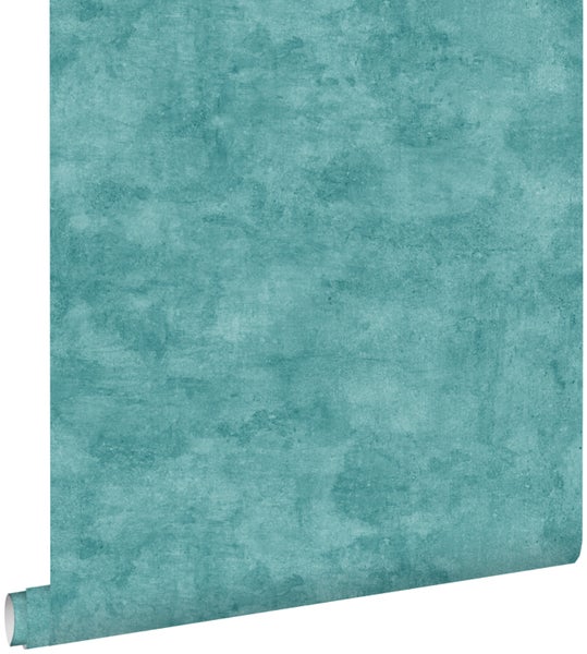 ESTAhome Tapete Betonoptik Türkis - 53 cm x 10.05 m - 138908