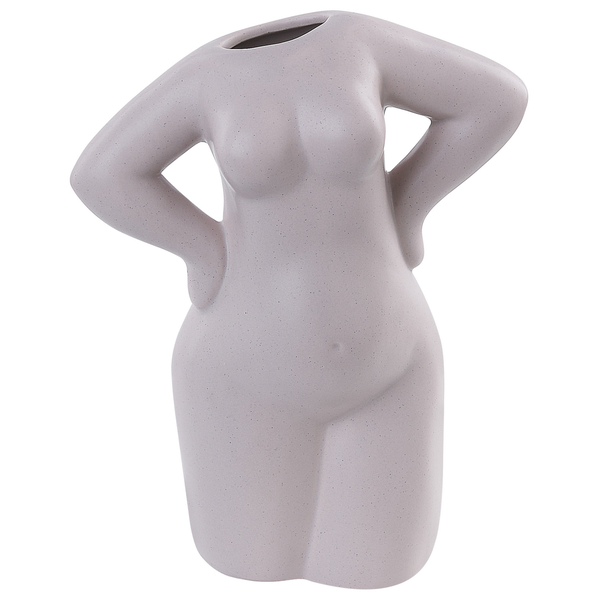 Blumenvase KILKIS Keramik 24 cm Beige