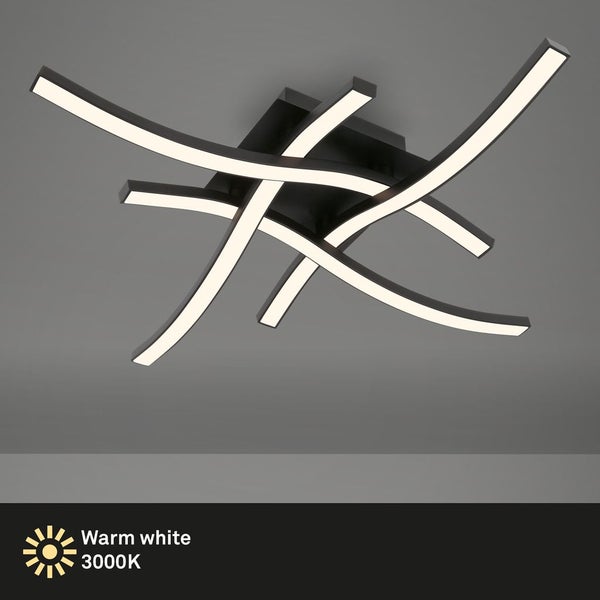 Briloner Leuchten GO - Wand-& Deckenleuchte - 3677045 - 16W ? 1400 lm - Warmweiß 3000K - 47,5 x 47,5 x 8,5 cm