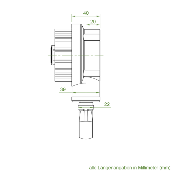 Geiger Markisengetriebe MKG 008 | 3:1 | weiß | für 78 (85) mm Nutrohr | Kunststofföse | mit Endanschlag