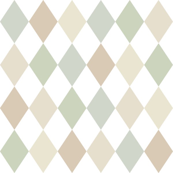 Rautenmuster für Wandgestaltung