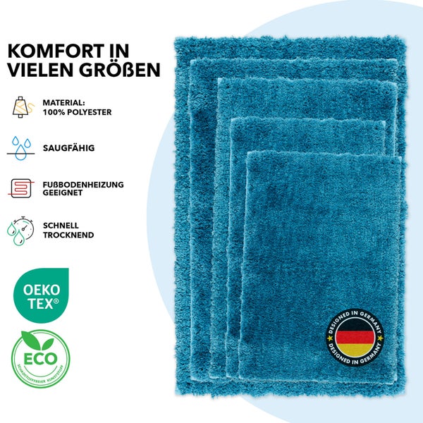 Mehrere Badteppiche aus Polyester in verschiedenen Größen