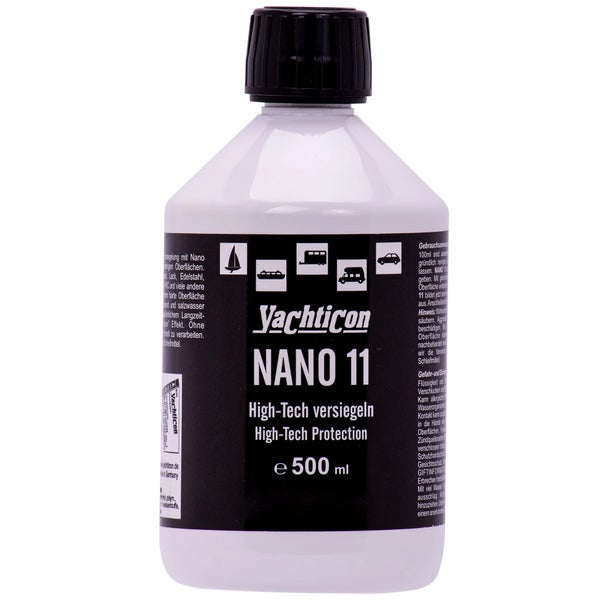 Yachticon Nano 11 High-Tech Versiegelung, Flasche mit 500 Milliliter Inhalt zur Oberflächenversiegelung von Booten, Fahrzeugen und Wohnwagen.