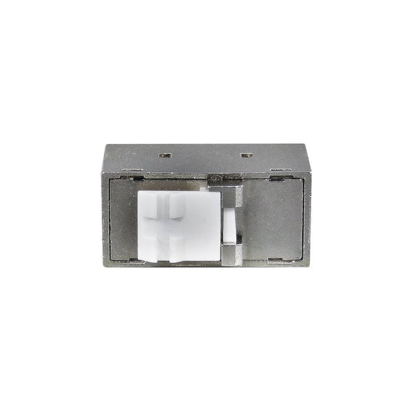 ProfiPatch 1x Cat.6A Keystone Einbauadapter Verbindungskupplung RJ45 Buchse Slim UAE beidseitig 1:1 geschirmt Metallgehäuse