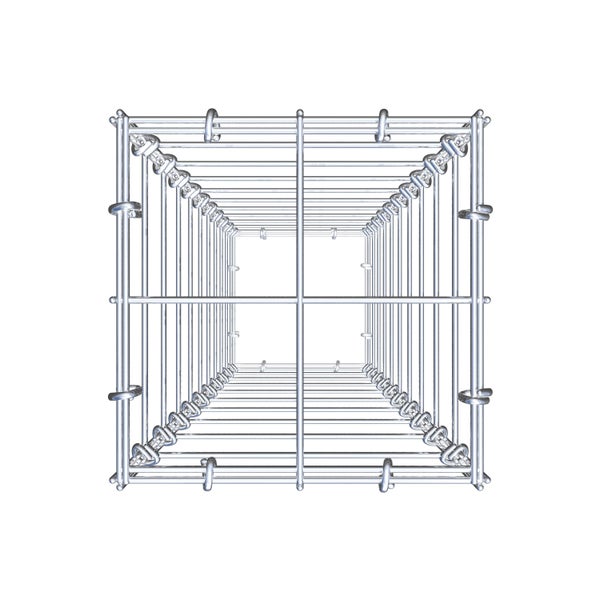 Gabione 100 cm x 20 cm x 20 cm (L x H x T), Maschenweite 10 cm x 10 cm, C-Ring