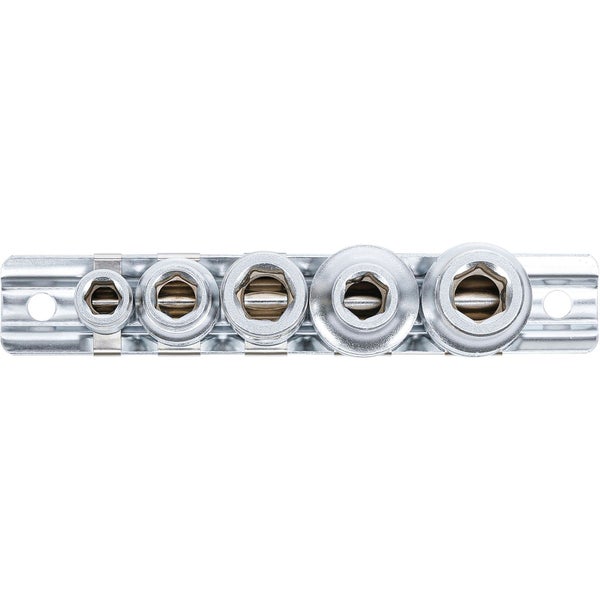 BGS Bit-Adapter-Satz mit Haltekugel Innenvierkant 6,3 mm (1/4) / 10 mm (3/8) / 12,5 mm (1/2) 5-tlg - 70103