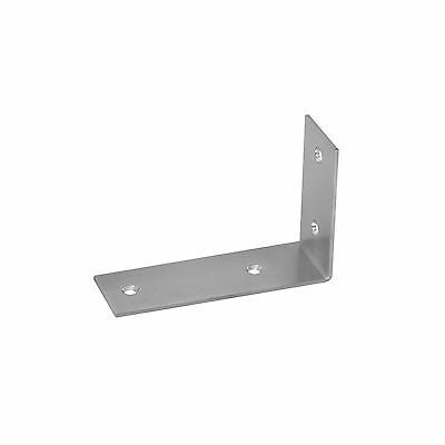 Winkelverbinder aus Metall mit vier Schraublöchern zur stabilen Befestigung von Bauteilen.