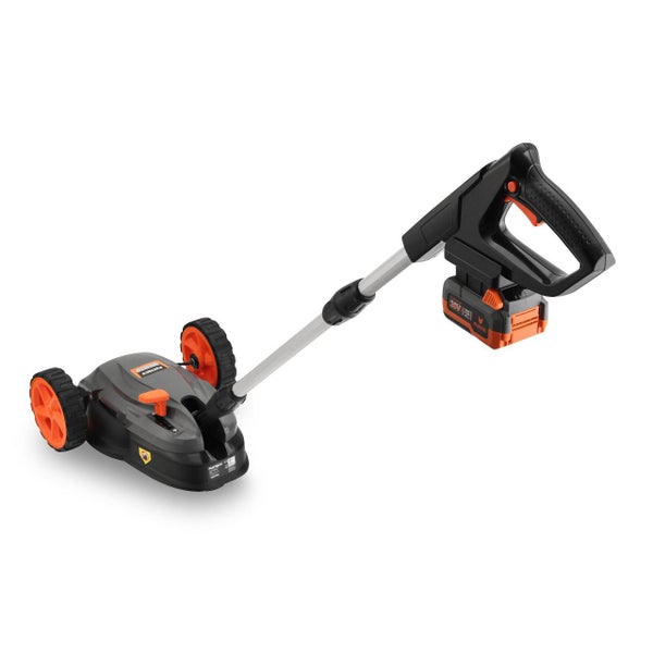 Fuxtec 20 Volt Akku Rasentrimmer mit Fahrwerk und verstellbarem Handgriff
