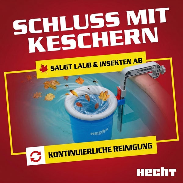 Hecht Poolsauger zur Entfernung von Laub und Insekten