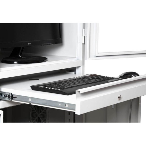 PROREGAL Industrie-PC-Schrank Bear HxBxT 170 x 68 x 60 cm Weiß