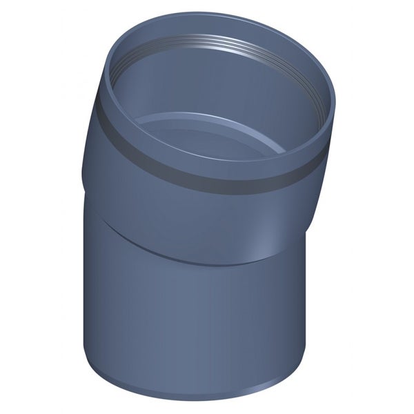 HT-Bogen 15 Grad aus Polypropylen für Abwasserleitungen