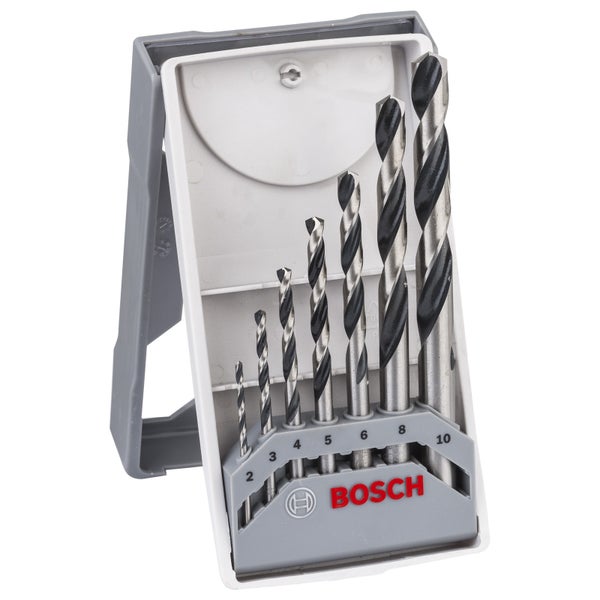 Bosch 7tlg. HSS-Spiralbohrer PointTeQ, 2-10mm, X-Pro Line - 2608577347