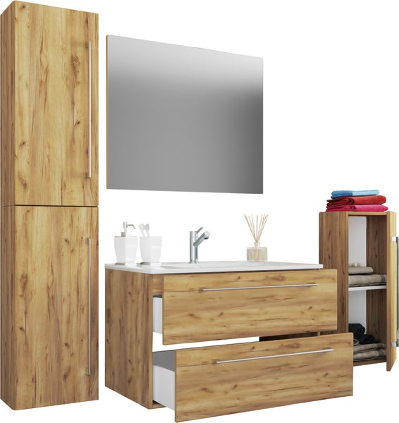 5-tlg. Waschplatz Waschtisch Badinos Schublade SP
