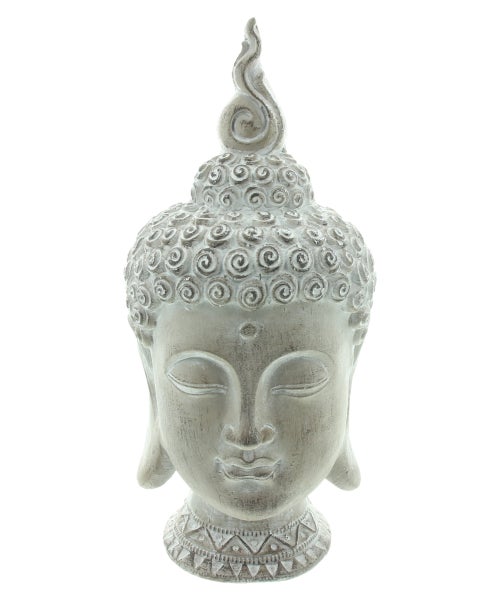FRANK FLECHTWAREN|Deko-Objekt Buddha, 14 x 14 x 30,7 cm, MAGNESIUMOXID