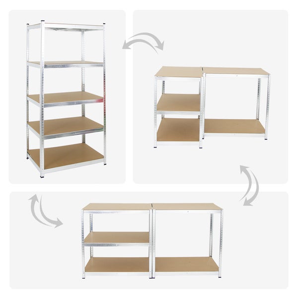 PROREGAL Mega Deal 4x Schwerlastregal Ragnar HxBxT 180 x 90 x 60 cm Fachlast 175 kg Verzinkt