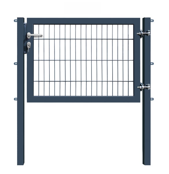 Gartentor aus Metall mit Schloss und Griff