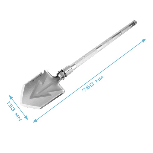 STAHLWERK Multitool Multifunktionswerkzeug Klappspaten Messer Säge Feuerstahl