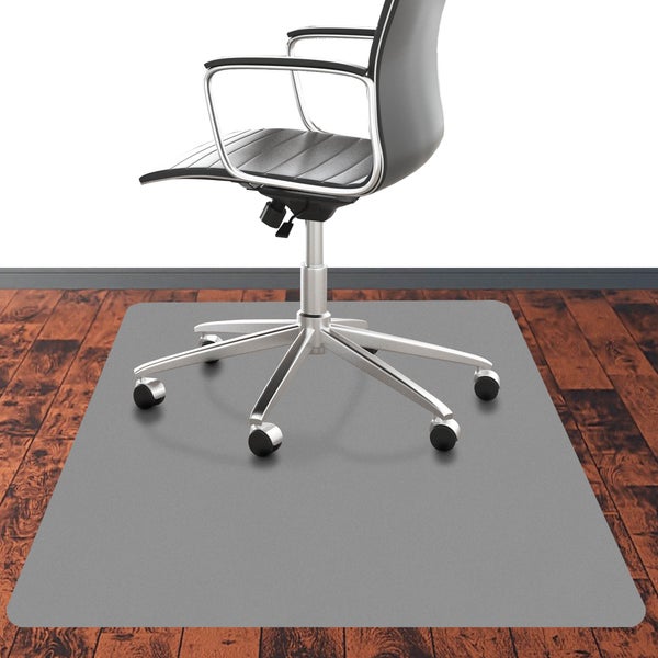 Bodenschutzmatte PE CHROMA - Grau - 90x120 cm - Hartboden - Bunte Schutzmatte als Unterlage für Bürostuhl