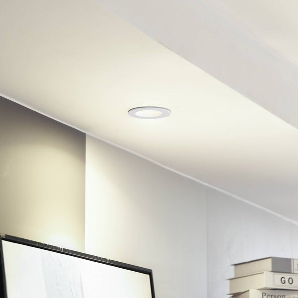 Arcchio LED Einbaustrahler Aryx (Modern) in Weiß aus Aluminium (1 flammig, ) - HV-Einbaustrahler Einbauleuchte Wohnzimmerleuchte