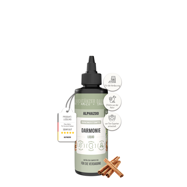 Alphazoo Darmonie Liquid zur Unterstützung der Verdauung für Hunde und Katzen