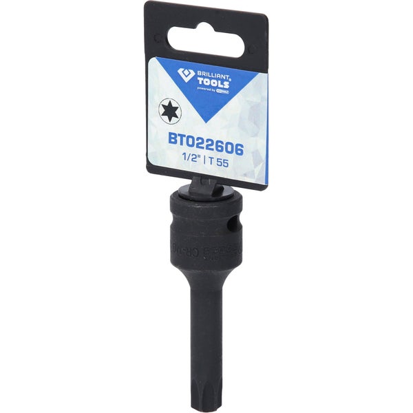 BRILLIANT TOOLS 1/2 Kraft Bit-Stecknuss Torx T55 - BT022606