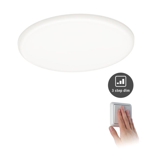 VariFit LED Einbaupanel 3-Step-Dim Veluna IP44 rund 185mm 17,5W 1400lm 4000K Satin dimmbar