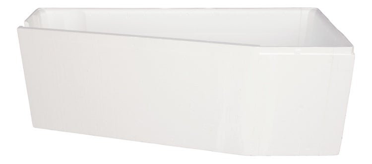 Calmwaters® Wannenträger 160 x 70 cm Essential Small, Passend für Eck-Badewanne 160x70 cm, Linke Ausführung, Styroporträger, Schall- und wärmedämmend, Direkt verfliesbar, Weiß, 03AX4977