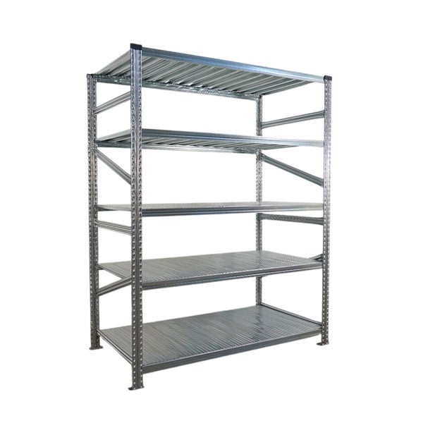 Metallregal mit fünf Ablageflächen