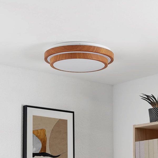 Lindby LED Deckenleuchte Vaako (Modern) (1 flammig, ) - Lampe Deckenlampe Arbeitszimmerleuchte
