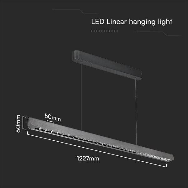 V-TAC VT-7-36-MG - Linearleuchten - 3 IN 1 Linearleuchte - Samsung - IP20 - Mattgrau - 36 Watt -