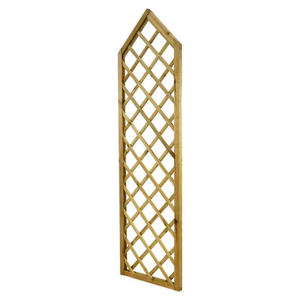 Holz Rankgitter mit spitz zulaufendem Ende für Garten und Terrasse