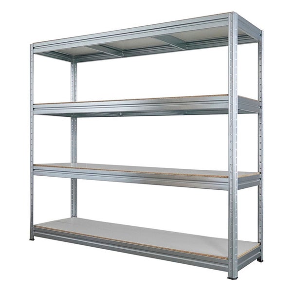 Metallregal mit vier Ablagen für Lagerung