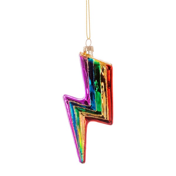 Weihnachtskugel mit Regenbogenblitz - Sass & Belle