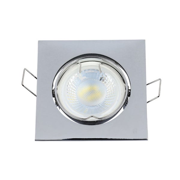 V-TAC VT-779-CH-SQ - GU10 LED-Strahler - Einbaustrahler - Chrom - IP20